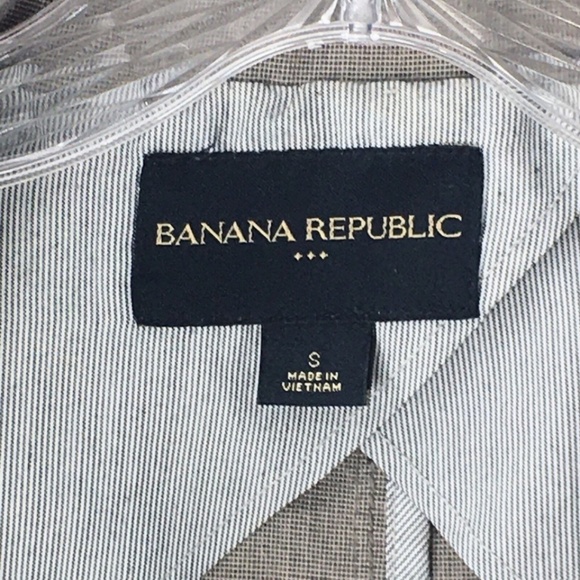 Banana Republic Women Utility Field Jacket Brown Cotton Unlined Lightweight Sz S - Picture 12 of 13